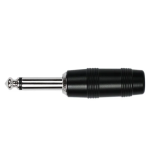 Kirlin Conector Ch 2306Bs Plug 6.3 Mono Negro (Par)