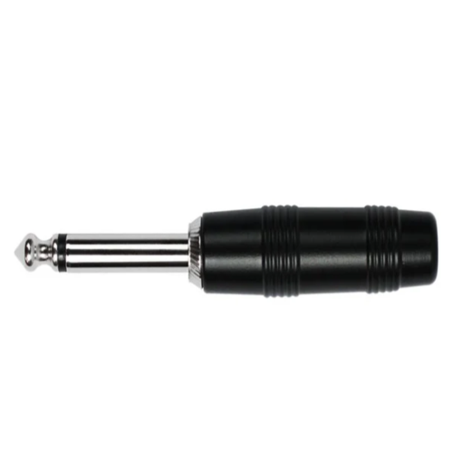 Kirlin Conector Ch 2306Bs Plug 6.3 Mono Negro (Par)