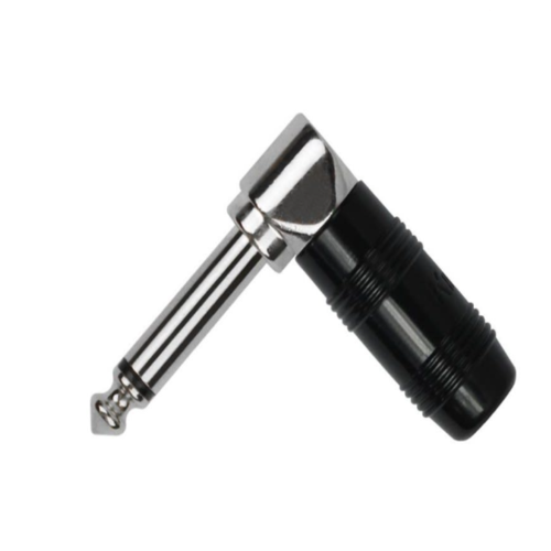 Kirlin Conector Ch 2359B Plug 6.3 en L Negro (Par)