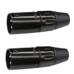 Kirlin Conector X 3215 Xlr Macho Negro (Par)