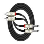 Kirlin Cable de Audio Ap 403Pr 2 Rca Macho A 2 Plug 6.3 3M - Imagen 2