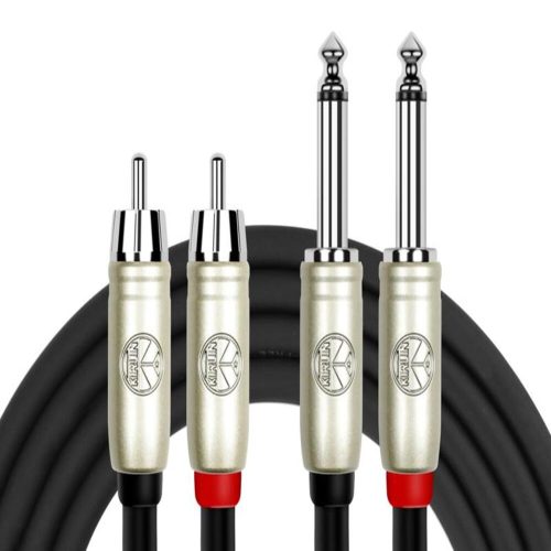 Kirlin Cable de Audio Ap 403Pr 2 Rca Macho A 2 Plug 6.3 3M
