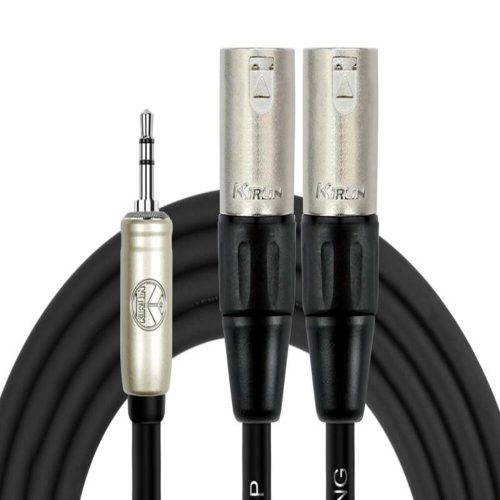 Kirlin Cable TRS Y-370PBL Mini Plug A 2 Xlr Macho 2M