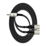 Kirlin Cable TRS Y-370PBL Mini Plug A 2 Xlr Macho 2M - Imagen 2