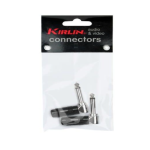 Kirlin Conector Ch 2359B Plug 6.3 en L Negro (Par) - Imagen 2