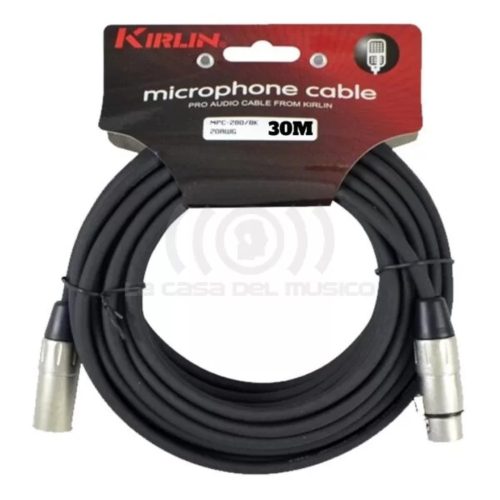 Kirlin Cable de Microfono Mpc-280 Xlr M/H 30M