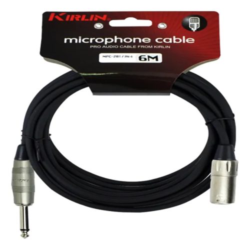 Kirlin Cable de Audio Mpc 281Pn Xlr Macho A Plug 6.3 6M