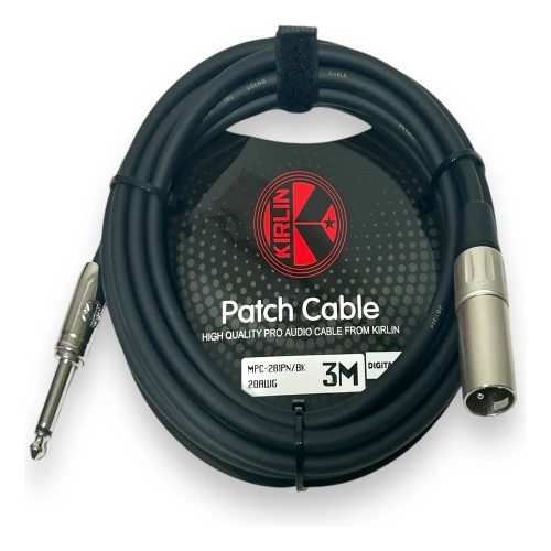 Kirlin Cable de Audio Mpc281Pn Xlr Macho a Plug 6.3 3M