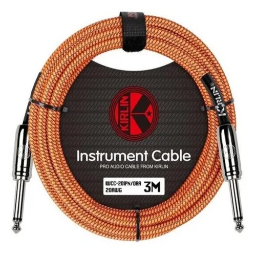 Kirlin Cable de instrumento IWCC 201PN naranjo 3M