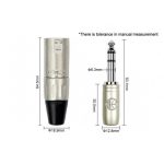 Kirlin Cable TRS a XLR Macho MP-483PR 6.3 mm a XLR, 3M - Imagen 3