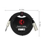 Kirlin Cable TRS a XLR Macho MP-483PR 6.3 mm a XLR, 3M - Imagen 4