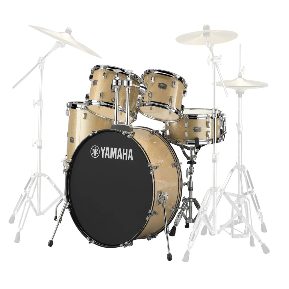 1 Yamaha Bateria Acustica Rydeen Champagne Glitter Rdp2f5