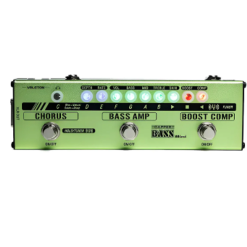 Valeton Pedal Mes-2 Dapper Mini Bass Multi Effect Verde Claro