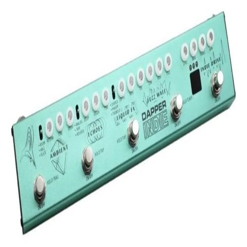 Valeton Pedal Multi-efectos Dapper Indie VES-5 Para Guitarra y Bajo Turquesa