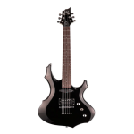 LTD Guitarra electrica F-10 black con funda