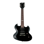 LTD Guitarra electrica Viper-10 black con funda