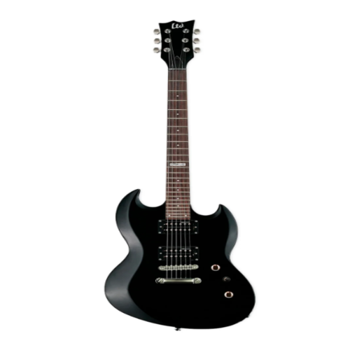 LTD Guitarra electrica Viper-10 black con funda