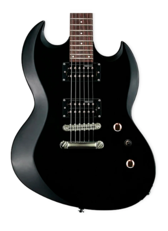 LTD Guitarra electrica Viper-10 black con funda