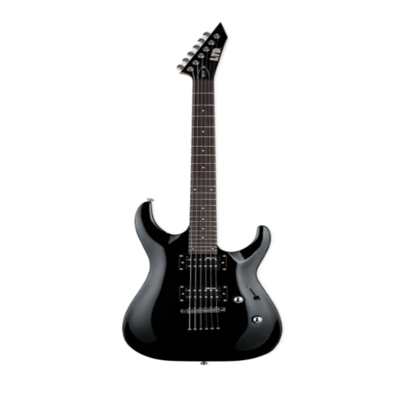 LTD Guitarra electrica superstrato MH-10 black con funda 